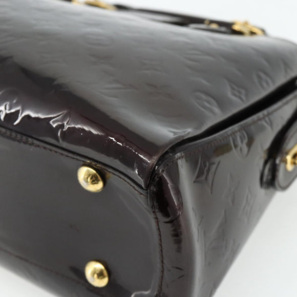 LOUIS VUITTON Monogram Vernis Melrose Avenue Bag Rouge Favist M91390 Auth 177745