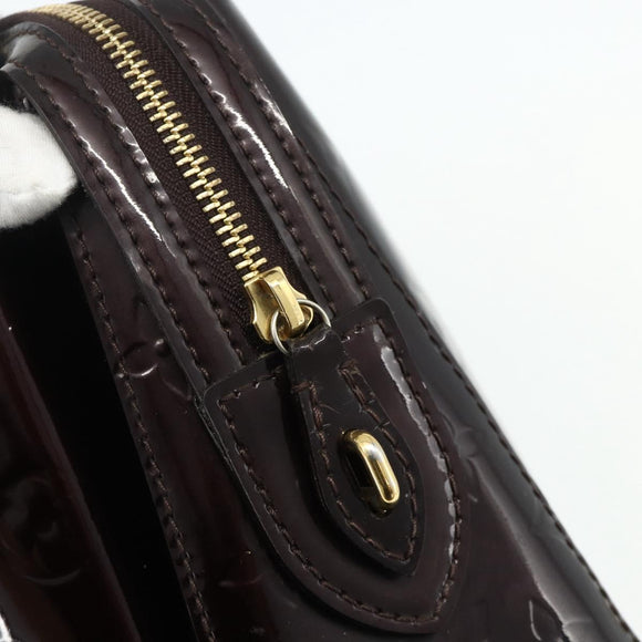 LOUIS VUITTON Monogram Vernis Melrose Avenue Bag Rouge Favist M91390 Auth 177745