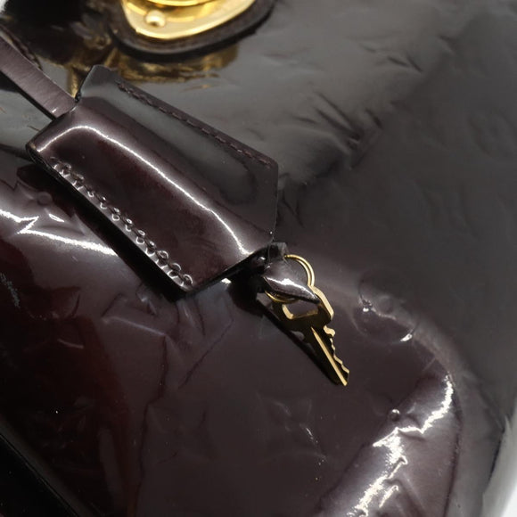LOUIS VUITTON Monogram Vernis Melrose Avenue Bag Rouge Favist M91390 Auth 177745