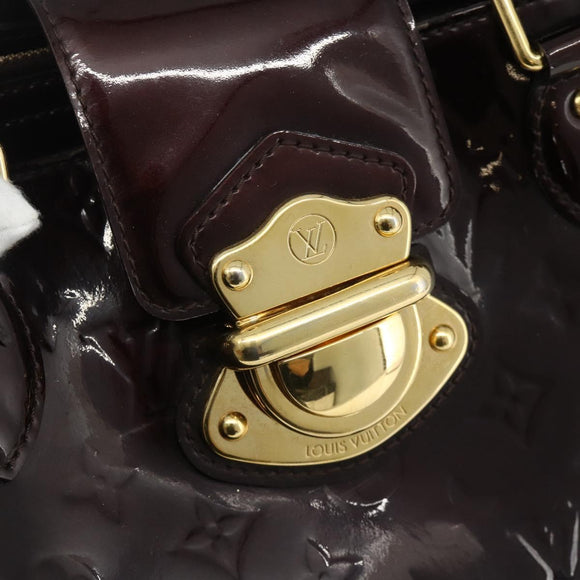 LOUIS VUITTON Monogram Vernis Melrose Avenue Bag Rouge Favist M91390 Auth 177745