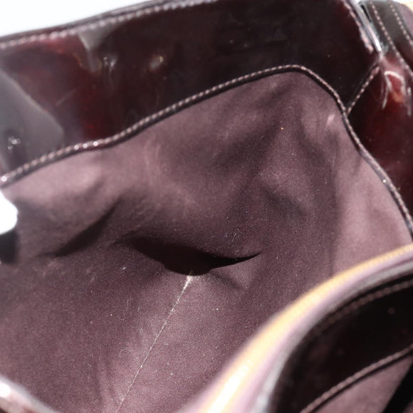 LOUIS VUITTON Monogram Vernis Melrose Avenue Bag Rouge Favist M91390 Auth 177745
