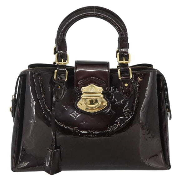 LOUIS VUITTON Monogram Vernis Melrose Avenue Bag Rouge Favist M91390 Auth 177745