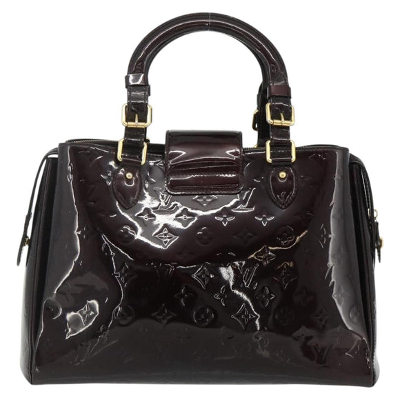 LOUIS VUITTON Monogram Vernis Melrose Avenue Bag Rouge Favist M91390 Auth 177745