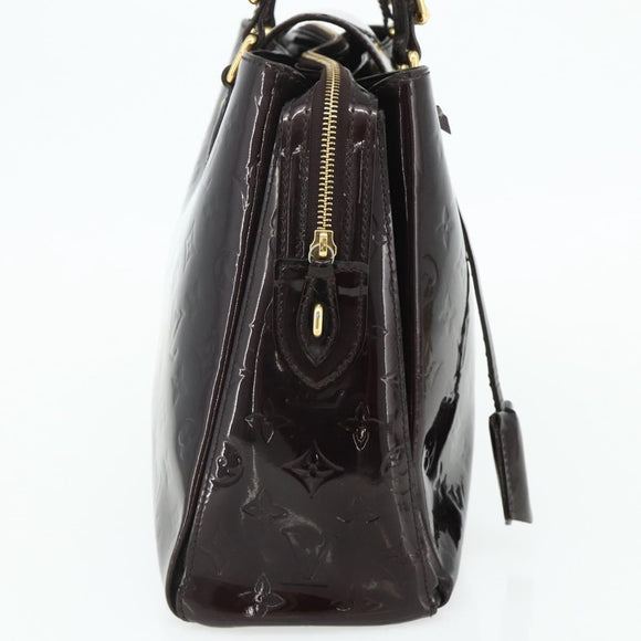 LOUIS VUITTON Monogram Vernis Melrose Avenue Bag Rouge Favist M91390 Auth 177745