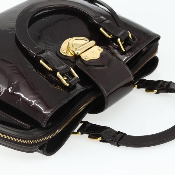 LOUIS VUITTON Monogram Vernis Melrose Avenue Bag Rouge Favist M91390 Auth 177745
