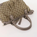 GUCCI GG Supreme Hand Bag PVC 2 Set Beige Auth 177746-5