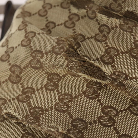 GUCCI GG Supreme Hand Bag PVC 2 Set Beige Auth 177746