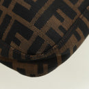 FENDI Zucca Canvas Mamma Baguette Shoulder Bag Brown Black Auth 177772SAV-18
