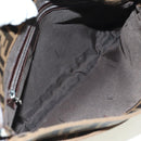 FENDI Zucca Canvas Mamma Baguette Shoulder Bag Brown Black Auth 177772SAV-10