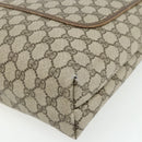GUCCI GG Supreme Web Sherry Line Tote Bag PVC Beige Red 16 002 4487 Auth 177774-10