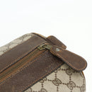 GUCCI GG Supreme Web Sherry Line Hand Bag PVC Beige Red Auth 177775-14