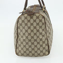 GUCCI GG Supreme Web Sherry Line Hand Bag PVC Beige Red Auth 177775-4