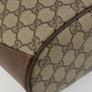 GUCCI GG Supreme Web Sherry Line Bag PVC Beige Gold 904 02 081 Auth 177778-14