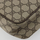 GUCCI GG Supreme Web Sherry Line Hand Bag PVC Beige Gold Auth 177779-12