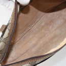 GUCCI GG Supreme Web Sherry Line Hand Bag PVC Beige Gold Auth 177779-19