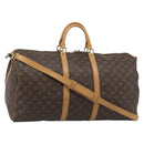 LOUIS VUITTON Monogram Keepall Bandouliere 55 Boston Bag M41414 LV Auth 177780-1