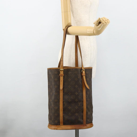 LOUIS VUITTON Monogram Bucket GM Shoulder Bag M42236 LV Auth 177783