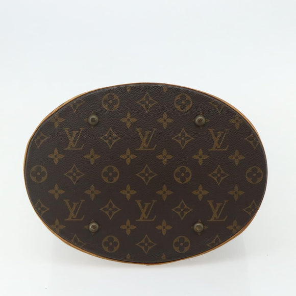 LOUIS VUITTON Monogram Bucket GM Shoulder Bag M42236 LV Auth 177783