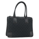 GUCCI GG Canvas Tote Bag Black Gold Auth 177786-1