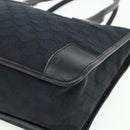 GUCCI GG Canvas Tote Bag Black Gold Auth 177786-10