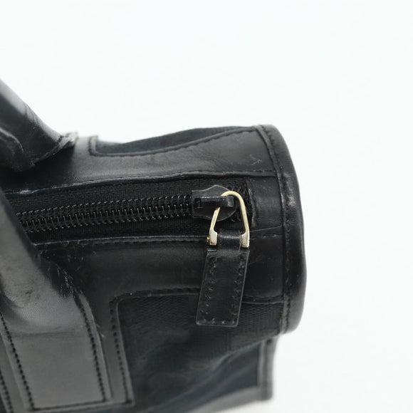 GUCCI GG Canvas Tote Bag Black Gold Auth 177786