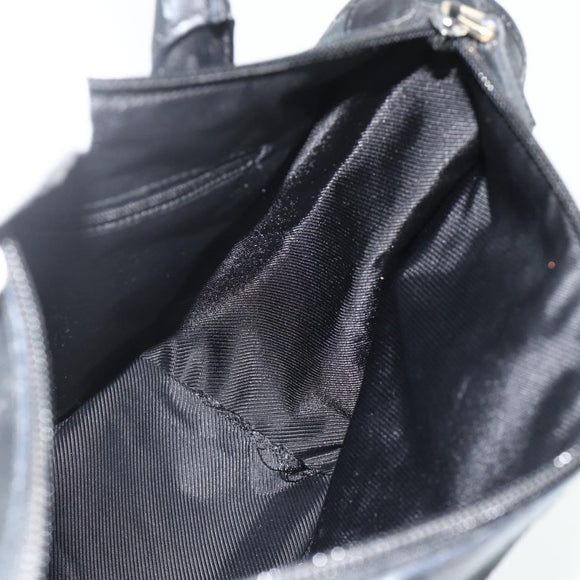 GUCCI GG Canvas Tote Bag Black Gold Auth 177786