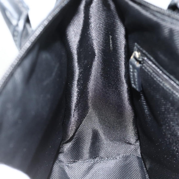 GUCCI GG Canvas Tote Bag Black Gold Auth 177786