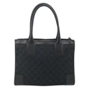 GUCCI GG Canvas Tote Bag Black Gold Auth 177786-3