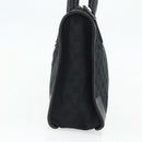 GUCCI GG Canvas Tote Bag Black Gold Auth 177786-4