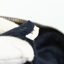 PRADA Chain Tote Tas Nylon Navy Goud Auth 177788-12