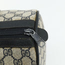 GUCCI GG Supreme Sherry Line Hand Bag PVC Navy Gold 39 02 007 Auth 177794-14