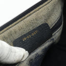 GUCCI GG Supreme Sherry Line Hand Bag PVC Navy Gold 39 02 007 Auth 177794-21