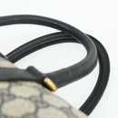 GUCCI GG Supreme Sherry Line Hand Bag PVC Navy Gold 39 02 007 Auth 177794-8