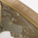 CHANEL Bicolore Pouch Lamb Skin Beige Gold CC Auth 177796-9