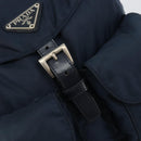 PRADA Backpack Nylon Navy Silver Auth 177799-9