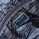 PRADA Backpack Nylon Navy Silver Auth 177799-22