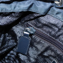 PRADA Backpack Nylon Navy Silver Auth 177799-25