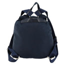 PRADA Backpack Nylon Navy Silver Auth 177799-2