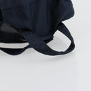 PRADA Backpack Nylon Navy Silver Auth 177799-7