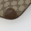 GUCCI GG Supreme Shoulder Bag PVC Beige Gold Auth 177800-12