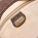 GUCCI GG Supreme Shoulder Bag PVC Beige Gold Auth 177800-16