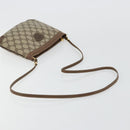 GUCCI GG Supreme Shoulder Bag PVC Beige Gold Auth 177800-7