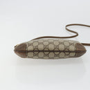 GUCCI GG Supreme Shoulder Bag PVC Beige Gold Auth 177800-9