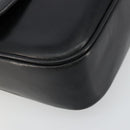 CELINE Shoulder Bag Leather Black Gold Auth 177801-14