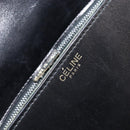 CELINE Shoulder Bag Leather Black Gold Auth 177801-18