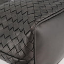 BOTTEGA VENETA INTRECCIATO Purse Hand Bag Leather Silver Gold Auth 177803-9