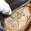BOTTEGA VENETA INTRECCIATO Purse Hand Bag Leather Silver Gold Auth 177803-22