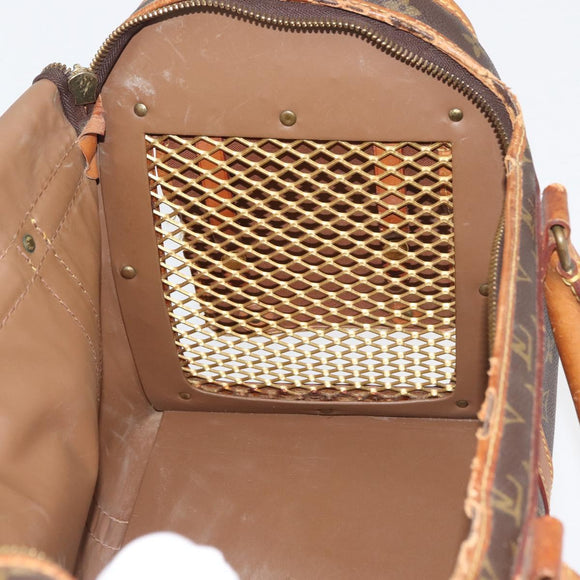 LOUIS VUITTON Monogram Sac Shan 40 Pet Carry M42024 LV Auth 177806