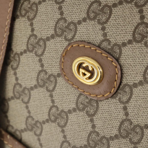 GUCCI GG Supreme Boston Bag Beige Gold 012 1095 6080 Auth 177807
