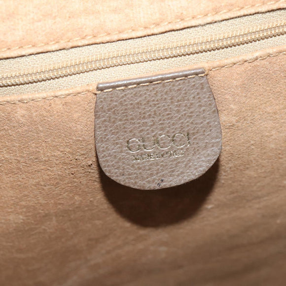 GUCCI GG Supreme Boston Bag Beige Gold 012 1095 6080 Auth 177807